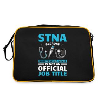 STNA Certified Nursing Assistant - Retro Bag - black/gold - Back