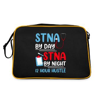 STNA Certified Nursing Assistant - Retro Bag - black/gold - Back
