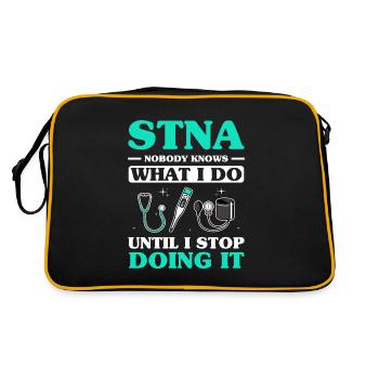 STNA Certified Nursing Assistant - Retro Bag - black/gold - Back