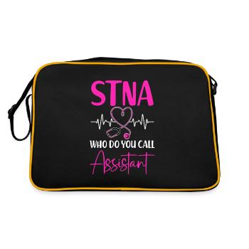STNA Certified Nursing Assistant - Retro Bag - black/gold - Back
