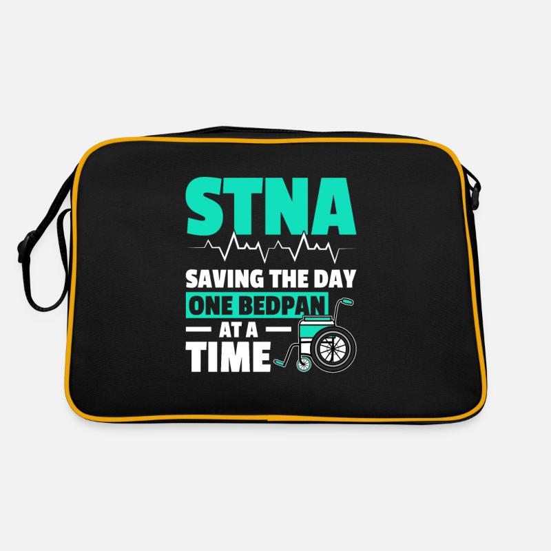STNA Staatlich geprüfte Pflegeassistentin Retro Tasche