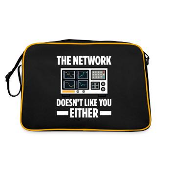Network Administrator System Administrator Network - Retro Bag - black/gold - Back