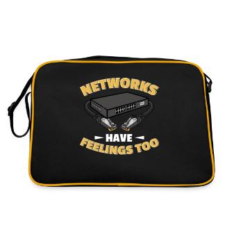 Network Administrator System Administrator Network - Retro Bag - black/gold - Back