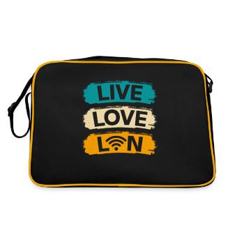Network Administrator System Administrator Network - Retro Bag - black/gold - Back