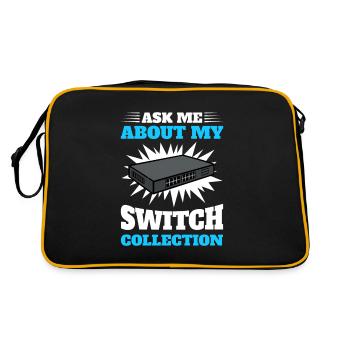 Network Administrator System Administrator Network - Retro Bag - black/gold - Back