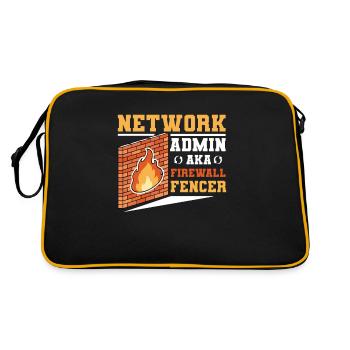 Network Administrator System Administrator Network - Retro Bag - black/gold - Back