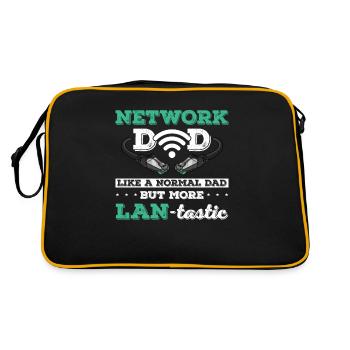 Network Administrator System Administrator Network - Retro Bag - black/gold - Back