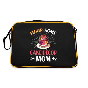 Cake Artist Cake Decorator Decorator B - Retro Bag - black/gold - Back