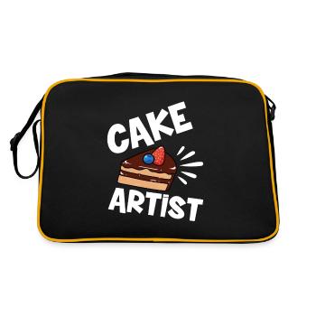 Cake Artist Cake Decorator Decorator B - Retro Bag - black/gold - Back