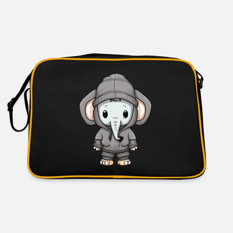 Elephant Winter Comic Retro Bag