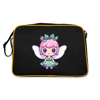 Fairy Comic Cute - Retro Bag - black/gold - Back