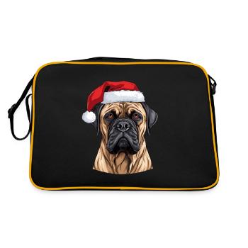 Tête de Noël Boerboel Dog - Sac Retro - noir/or - Dos