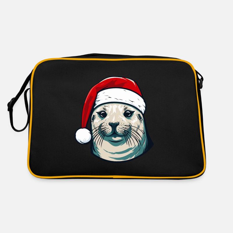 Tête d’animal de Noël de phoque de phoque Sac Retro