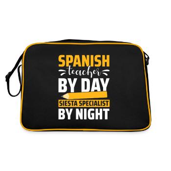 Professeur d’espagnol Maestra Professeur bilingue - Sac Retro - noir/or - Dos