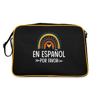 Professeur d’espagnol Maestra Professeur bilingue - Sac Retro - noir/or - Dos