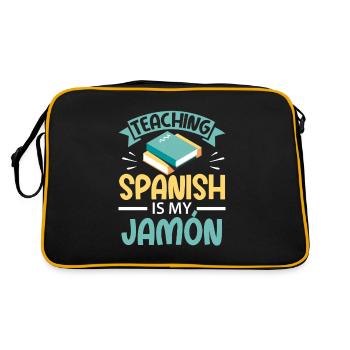 Professeur d’espagnol Maestra Professeur bilingue - Sac Retro - noir/or - Dos