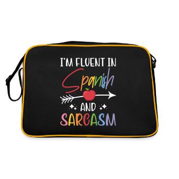 Professeur d’espagnol Maestra Professeur bilingue - Sac Retro - noir/or - Dos