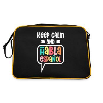 Professeur d’espagnol Maestra Professeur bilingue - Sac Retro - noir/or - Dos