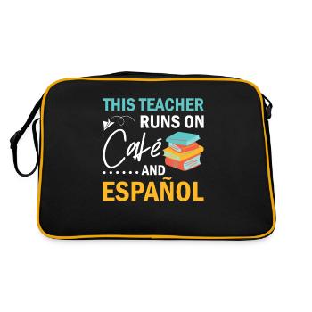 Professeur d’espagnol Maestra Professeur bilingue - Sac Retro - noir/or - Dos