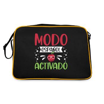 Professeur d’espagnol Maestra Professeur bilingue - Sac Retro - noir/or - Dos