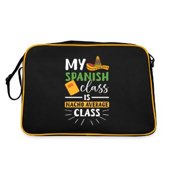 Professeur d’espagnol Maestra Professeur bilingue - Sac Retro - noir/or - Dos