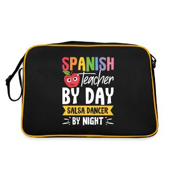 Professeur d’espagnol Maestra Professeur bilingue - Sac Retro - noir/or - Dos