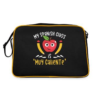 Professeur d’espagnol Maestra Professeur bilingue - Sac Retro - noir/or - Dos