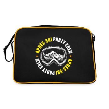 Après-ski Party Crew Vacances de ski Montagnes - Sac Retro - noir/or - Dos