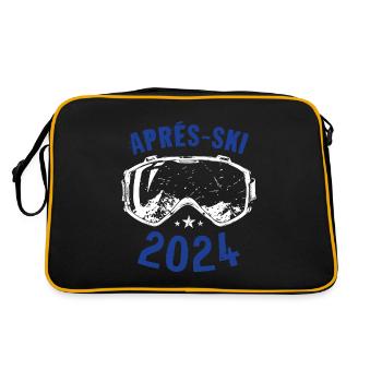 Après Ski 2024 Ski Goggles Mountains Saying - Retro Bag - black/gold - Back