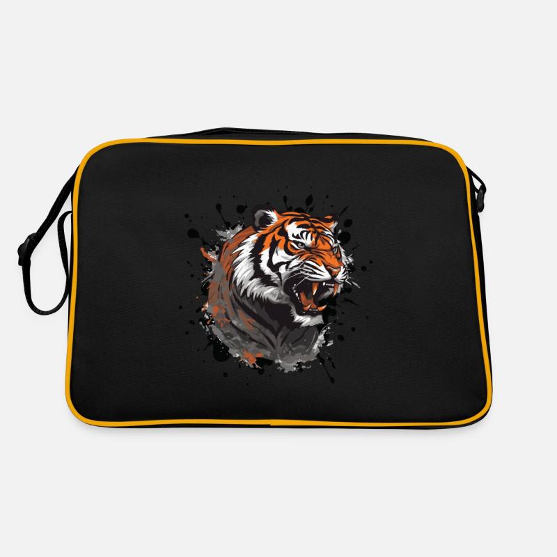 Tiger Head Symbol Animal Retro Bag