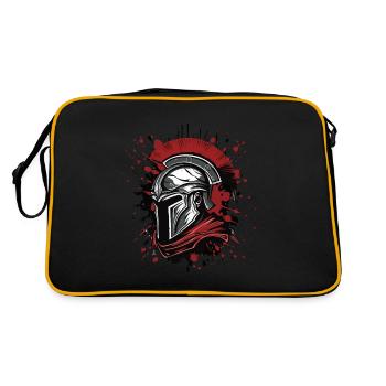 Casque Spartan Head Sparta - Sac Retro - noir/or - Dos
