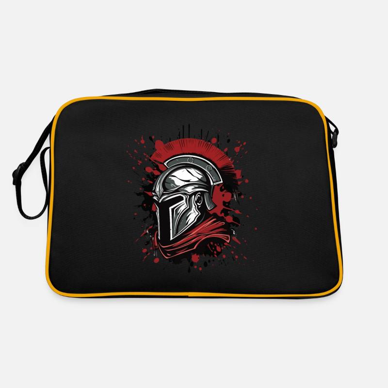 Spartan Helmet Head Sparta Retro Bag