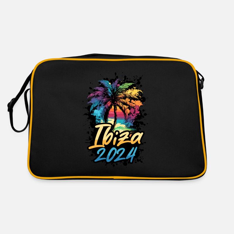 Ibiza 2024 Palm Trees Multicolored Retro Bag
