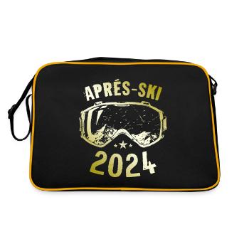 Après Ski 2024 Mountains Saying - Retro Bag - black/gold - Back