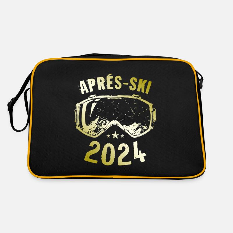 Apres Ski 2024 Berge Spruch Retro Tasche