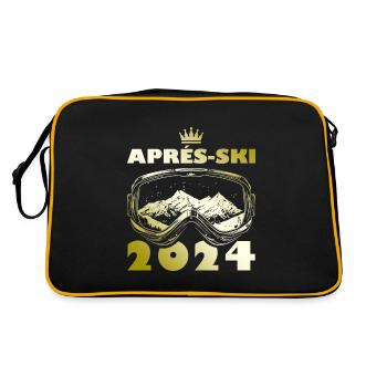 Vacances de ski après-ski 2024 - Sac Retro - noir/or - Dos