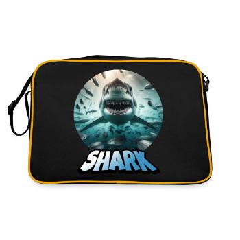 My Design - Retro Tasche - Schwarz/Gold - Hinten