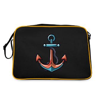 Anchor Icon Harbor - Sac Retro - noir/or - Dos