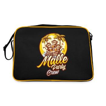 Malle Party Crew Monkey Bière de Majorque - Sac Retro - noir/or - Dos