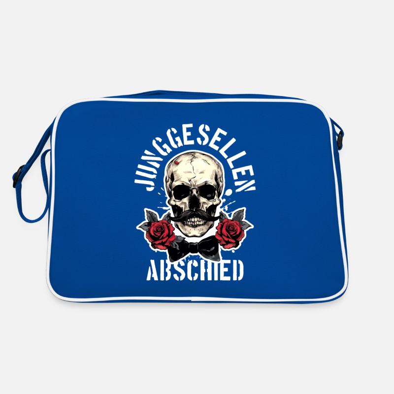 Junggesellenabschied Totenkopf Crew Retro Tasche