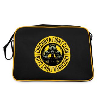 Tchétchène MMA Fight Club Arts Martiaux - Tchétchénie - Sac Retro - noir/or - Dos