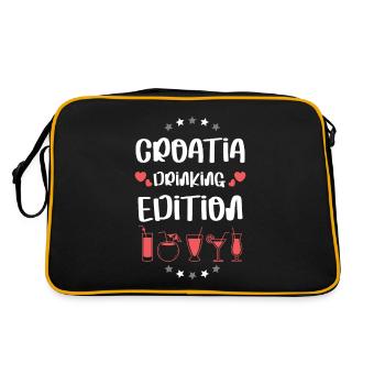 Croatia Drinking Team - Sac Retro - noir/or - Dos