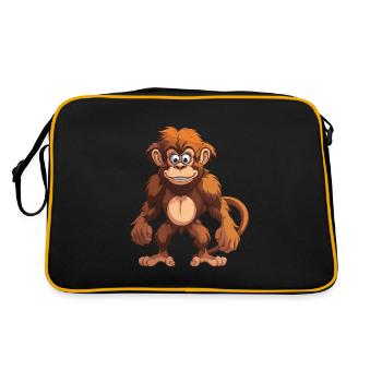 Monkey Animal - Retro Bag - black/gold - Back