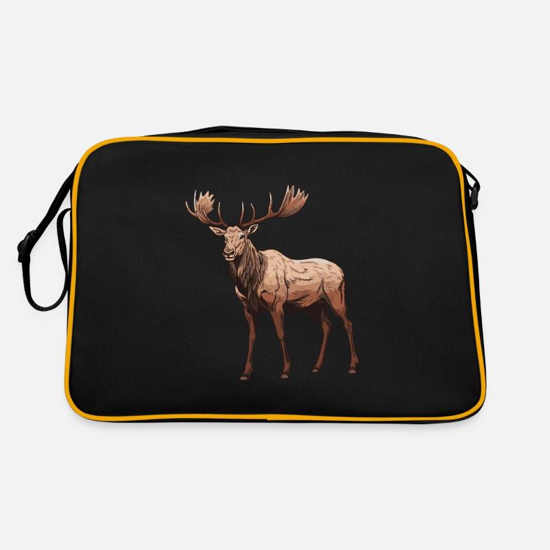 Elch Tier Retro Tasche