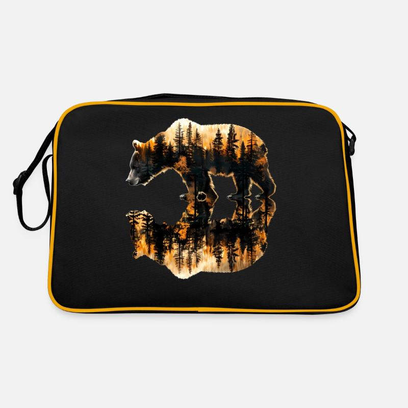 Wildlife Trees Outdoors Nature Retro Forest Retro Bag