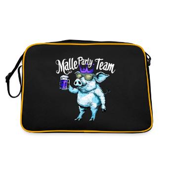 Malle Party Team Sau Mallorca - Sac Retro - noir/or - Dos