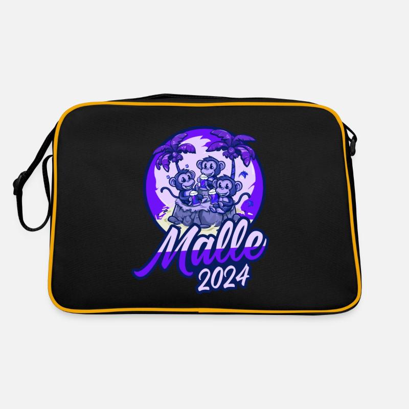 Malle 2024 Affe Mallorca Team Bier Retro Tasche