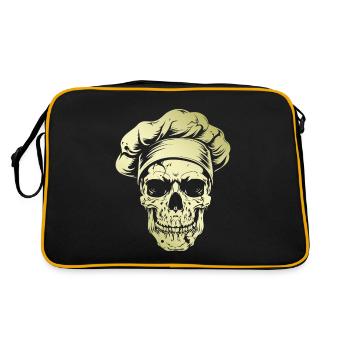 Koch Skull Chef Gold - Retro Bag - black/gold - Back