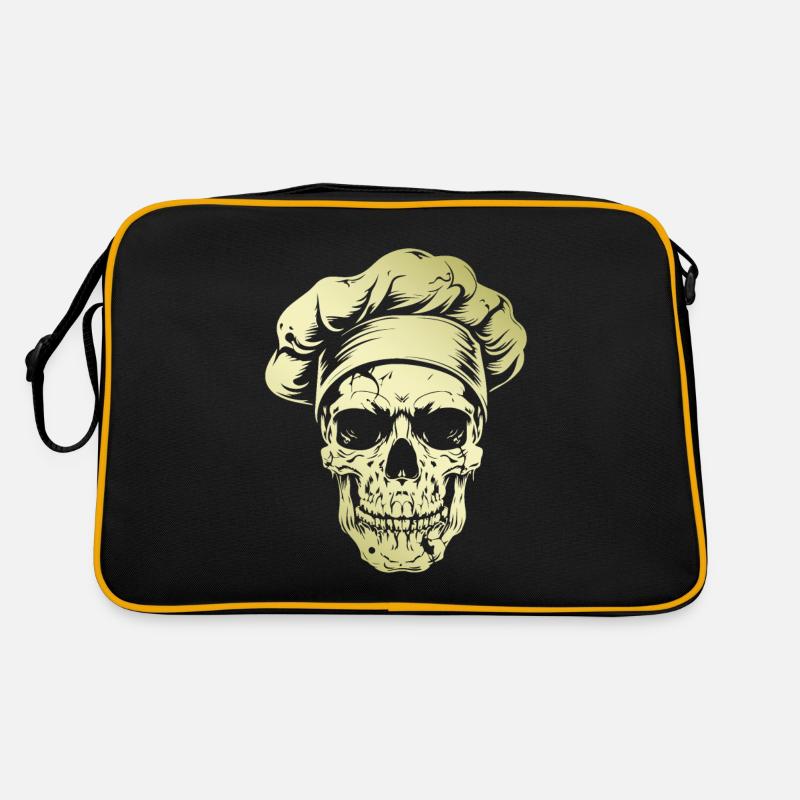 Koch Skull Chef Or - Sac Retro - noir/or