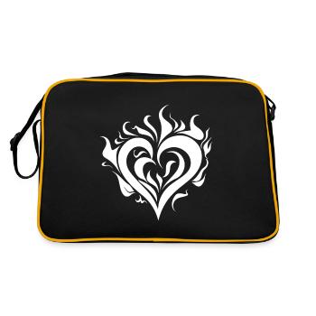 Feu du cœur - Sac Retro - noir/or - Dos